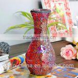 Handmade Mosaic Glass Vase,Home Decoration Glass Vase