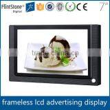 Flintstone 7 Inch Motion Activated ir Body Sensor Auto Loop Play Small Lcd ad Display thumbnail-2