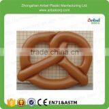 Summer Swimming Pool Giant Pretzel Inflatable Pool Float Toy For 3 Kids 61" x 49" x 8" thumbnail-2