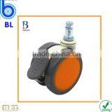 High Quality 64mm Orange TPR Locking Appliance Furniture Wheel Caster thumbnail-4