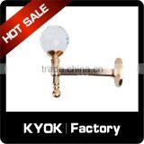KYOK Golden Color Crystal Design Cutain Wall Hooks ,iron Metal Curtain Hooks,home Decoratitive Curtain Hooks thumbnail-3