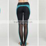 Women Mesh Clothing Sexy Breathable Leggings With Pockets thumbnail-3