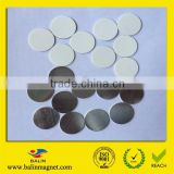 Stainless steel round plate with adhesive tape