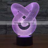 Mosunx Busines Night Light Optical 3D Chain Link Lighting Laser Cut Desk Lamp With USB Port LED for Children thumbnail-4