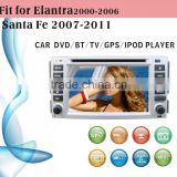 car dvd fit for Hyundai Santa fe 2007 - 2011 with radio bluetooth gps tv