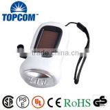 Hand Crank Emergency Dynamo Solar 3 LED Hand Rechargeable Flashlight thumbnail-1