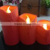 led wax candle light battery wedding candles