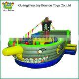 Shark Boat Shape Commercial Inflatable Obstacle Course Game