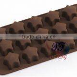 Hot Selling 15-cavity Star Silicone Chocolate Pastry Mould for Baking thumbnail-2