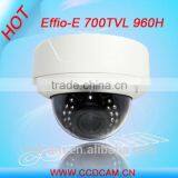 2.8-12mm Varifocal Lens Sony Ccd 700 Tvl Video Cctv ir Dome Vandalproof CCD Camera