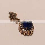 P0060-925 SOLID STERLING SILVER COPPER TURKISH GEM SAPPHIRE CZ LIGHT PENDANT5.12 thumbnail-1