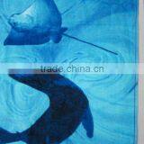 Pure Cotton High Qualtity Dolohin Beach Towel Reactive Printed With Customer Brand thumbnail-2