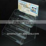 lucite book shelf