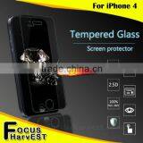 New Arrivial 0.33mm 9H Hardness Scratchproof 2.5D Screen Protector Glass Tempered Glass for Mobile Phone For IPhone 4