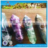 HJT Quartz Crystal Amethyst Crystal Perforated Pipe thumbnail-1