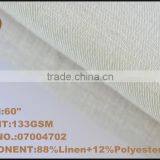 88%linen and 12%tencel Interwoven Plain Dyed Fabric for Making Shirt thumbnail-2