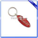 High Quality Stained Glass Embossed Logo Metal Keychain Made in China