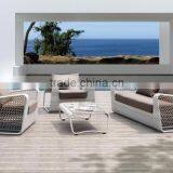 New Modern Poly Rattan Garden Sofa Set Furniture (1.2mm Thickness Alu Frame, High Quality Wicker Furniture) thumbnail-1