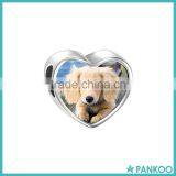 Custom 925 Sterling Silver European Heart Charms With Photo thumbnail-2