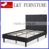 Black Leather Bed Frame thumbnail-2