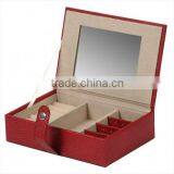 Lizard Textured Faux LeatherTravel Jewelry Box thumbnail-1