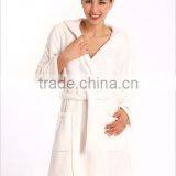 2015 New Design Fashionable 100% Cotton Hotel Waffle Bathrobe thumbnail-5