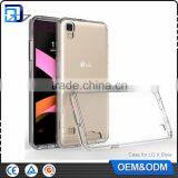 Mobile Accessories 2 in 1 TPU Bumper + Acrylic Hard Plastic Hybrid Back Cover Phone Case For LG X Style Clear Transparent Case thumbnail-1
