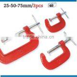 3pcs C Clamp Set