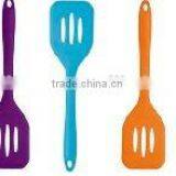 Names of Kitchen Utensils Silicone Slotted Turner Assorted Colours China Silicone Cookware thumbnail-1