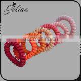 Discount Telephone Wire Ponytail Fabric Telephone Wire Hair Band Wrapped Cloth Design Ponytail Holder Elastic Phone FHHTA0007 thumbnail-2