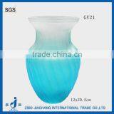 Frosted Blue Wedding Centerpiece Glass Vases thumbnail-1
