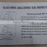 Stainless Steel Door Lock With 3 Brass Keys for Glass Door thumbnail-4