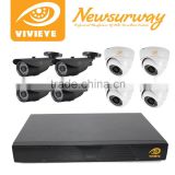 Hot selling!! 4ch/8ch/16ch security camera system ahd kit dvr h264 cms free software