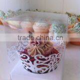 china manufacturer clear plastic cupcake box