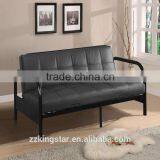 Wholesale Simple Lightweight Metal Folding Single Bed Metal Futon Sofa Bed thumbnail-1