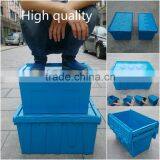 Customized Stackable Plastic Logistic Turnover Box With Lid thumbnail-4