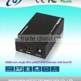 50meters, HDMI Extender Over Single Cat5e/6 With Dual IR, Super Quality thumbnail-4