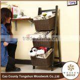 Cute Cane Wicker Basket thumbnail-4