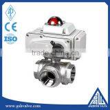 3 Way Bsp Ball Valve With Electric Actuator thumbnail-5