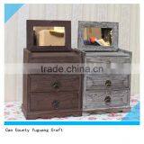 Wooden Jewelry Cabinet, Make up Storage Cabinet, Living Room Furniture thumbnail-1