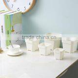 Free Samples Small Flower Pot Gardening Mini Plastic Pots Square Flower Bonsai Planter Nursery Pots 10.5*9.6cm thumbnail-2