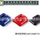 2KG PVC Coated Colourful Dive Lead Diving Lead Weight Diving Lead Block thumbnail-1