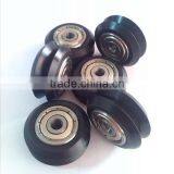 Plastic Rubber Coated V-nut Laufrollen Wheel Bearing 4x24x11 thumbnail-1