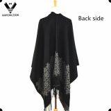 2017 New Custom Design Jacquard Cashmere Lady Knit Shawls thumbnail-3