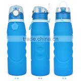 Foldable Silicone Sport Water Bottle Running Hiking Bottle 1L thumbnail-2
