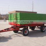 Hot Sale Euro Style Tractor Use Hydraulic 6Ton,heavy Duty Farm Tipping Trailer, Rear and Side Tipping With CE thumbnail-2