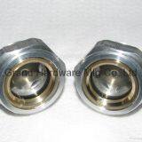 BSP G Thread Round Aluminum Oil Sight Glass for Bizter With Flat Tempered Glass thumbnail-3