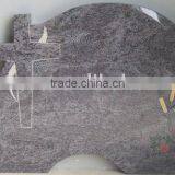 European Cross Polished Stone Tombstone thumbnail-1