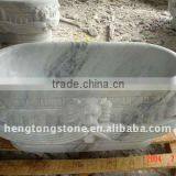 White Marble Square Bathtub thumbnail-1