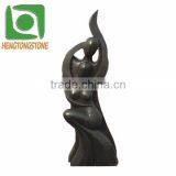 Modern Art Black Marble Abstract Sculpture thumbnail-4